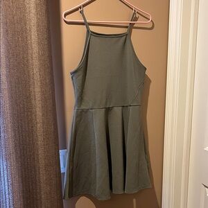 Divided Khaki Green Mini Dress